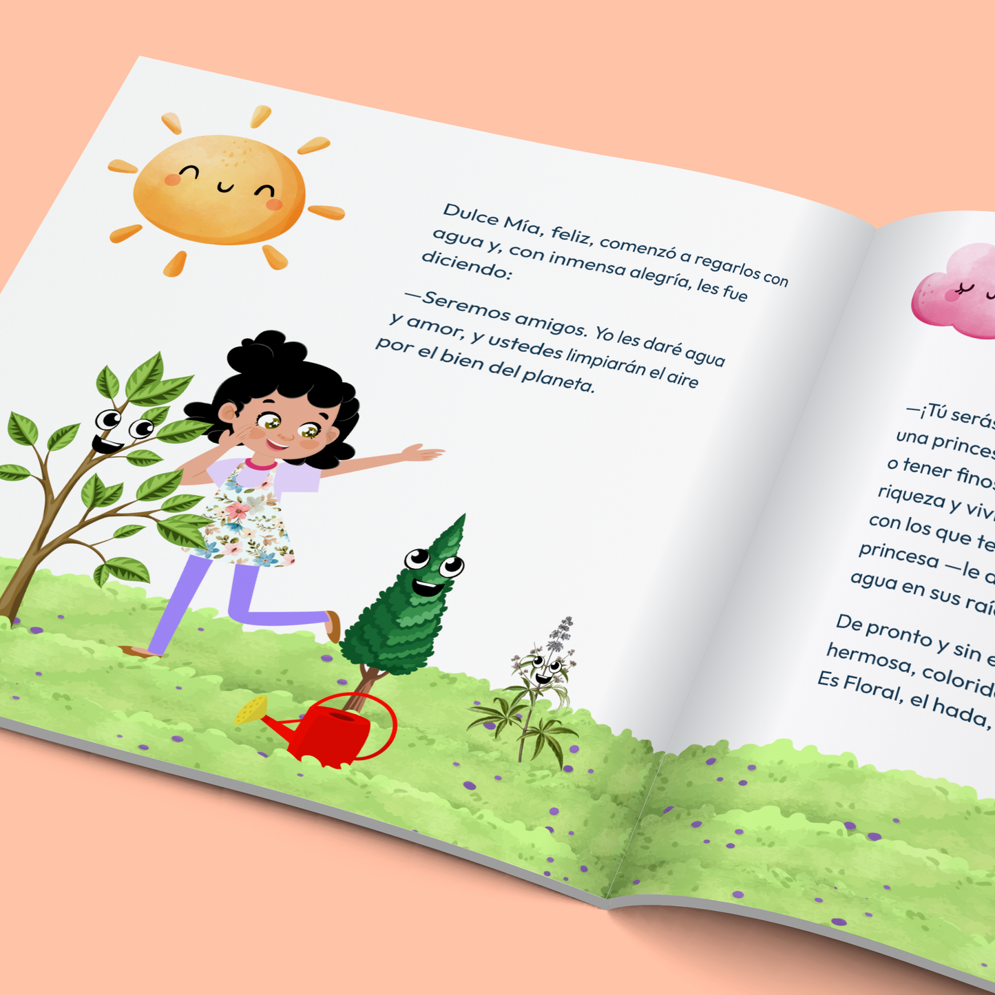 La princesa de las piernas largas y el jardín mágico